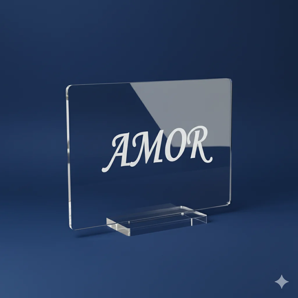 imagen de letrero en acrilico personalizado