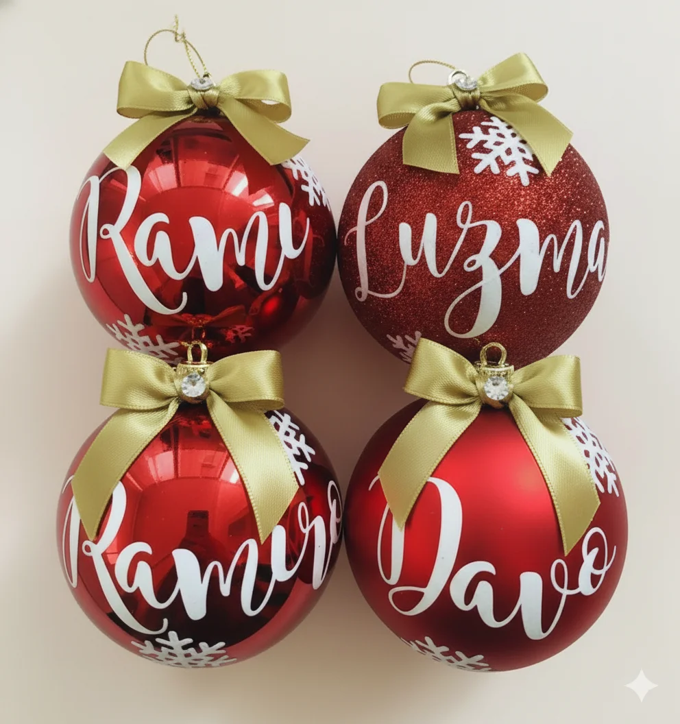 imagen de bola de navidad personalizada